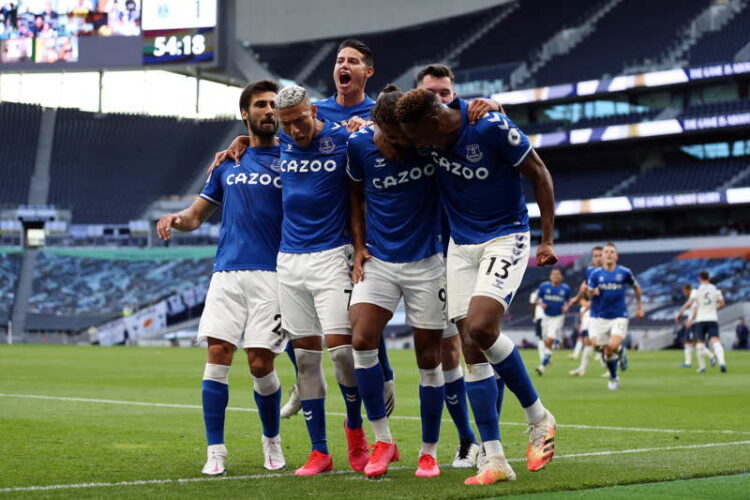 Everton derrota al Tottenham en un partidazo de 9 goles