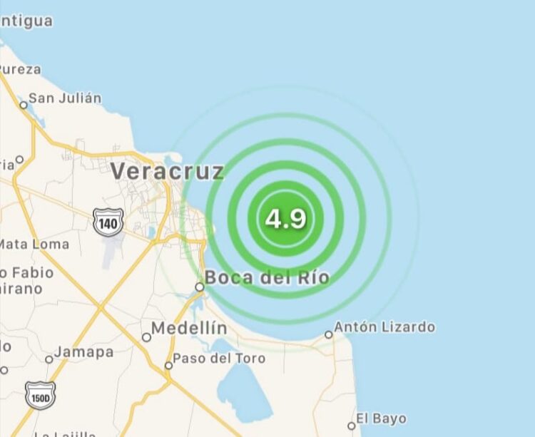 Sismo sacude el Puerto de Veracruz